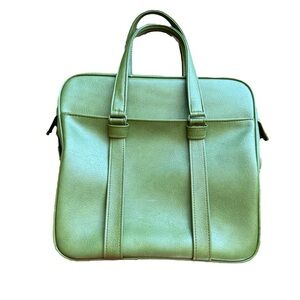 Vintage 1970s Samsonite Silhouette Weekender Avocado Green MCM Travel Bag